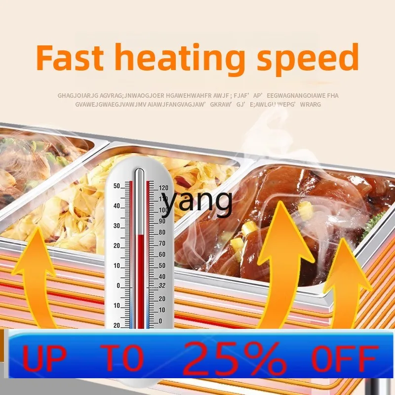 

LMM fast food insulation table commercial heating table noodle restaurant saozi automatic temperature control fast food truck
