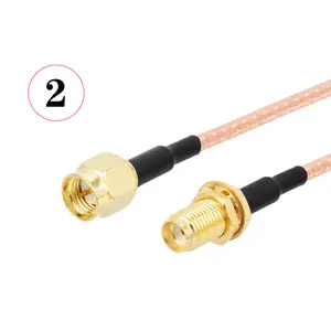 Bilashmart SMA connector adapter RG316 RF cable antenna extension cable SMA male to female male connector SMA connector 0 6G