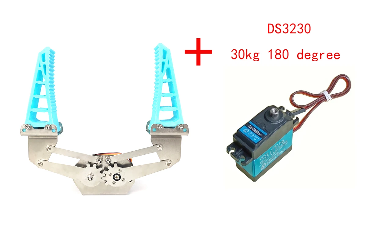 Metal macio manipulador garra braçadeira, Multi Dof braço robótico para Arduino, kit DIY, garra robô mecânico, MG996, 180 graus