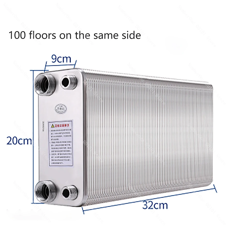 100 Plates brazed plate heat exchanger Beer Wort Chiller Cooler Home Brewing Beer Brazed plate type water heater SUS304