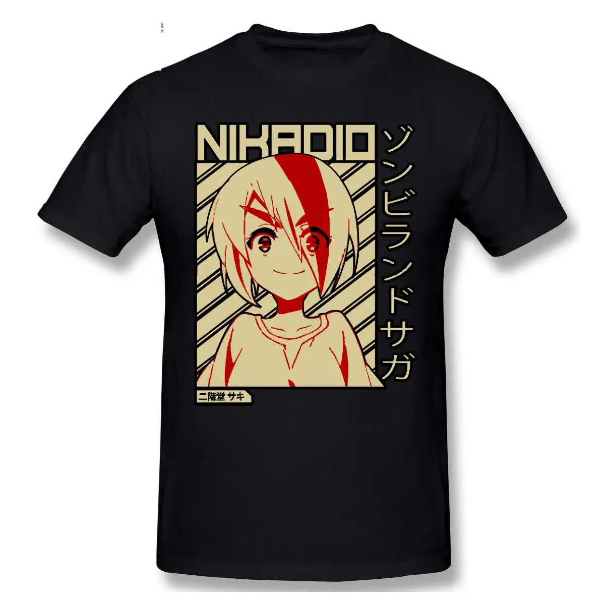 Men Tshirt Saki Nikaido Zombieland Saga Anime Shirt Zombieland Saga T Shirt Printed T-Shirt Tees Top