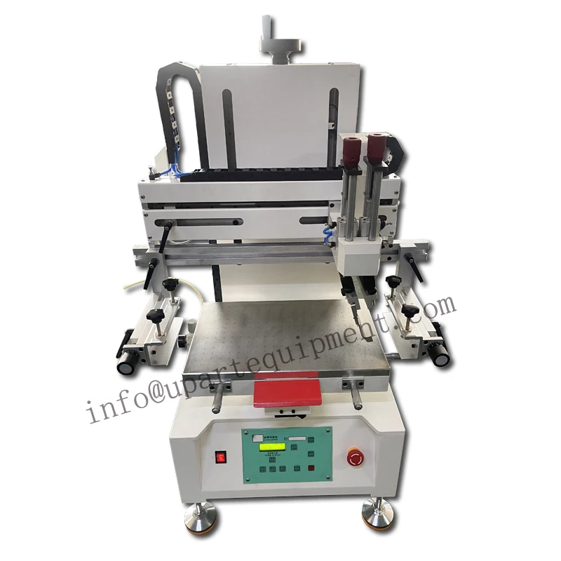 Small Auto flat Screen Printing Machine with Vacuum Desktop Screen Printer for Vamp