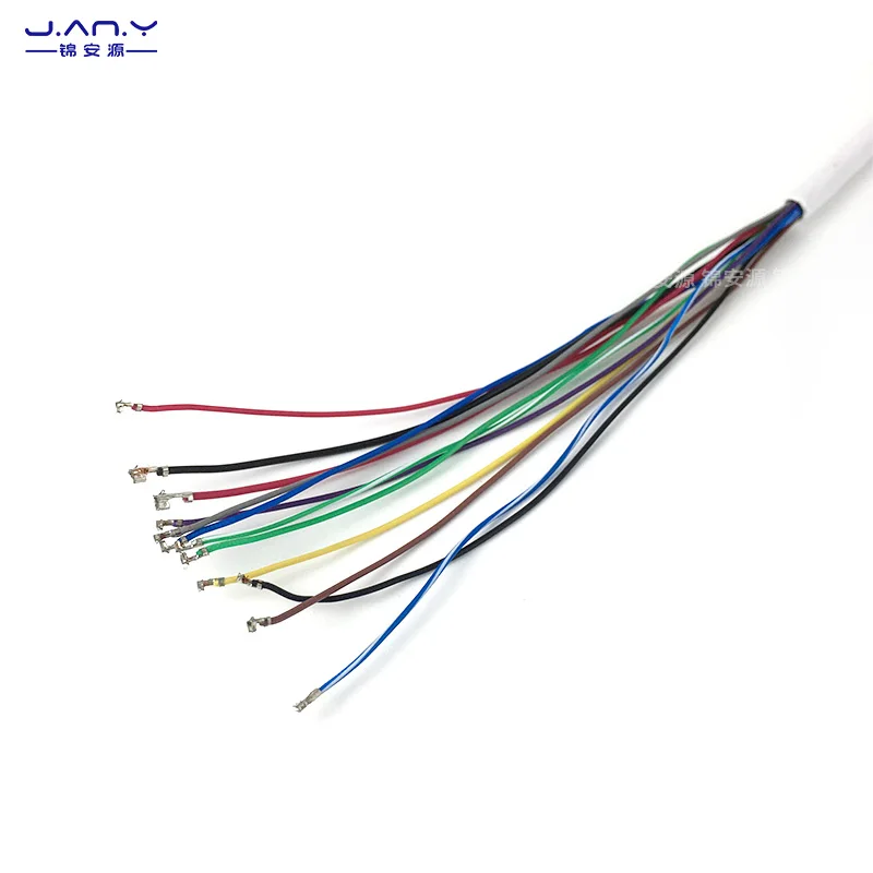 12 core dual RCA audio network waterproof tail line real-time voice intercom audio input/output multifunctional network cable