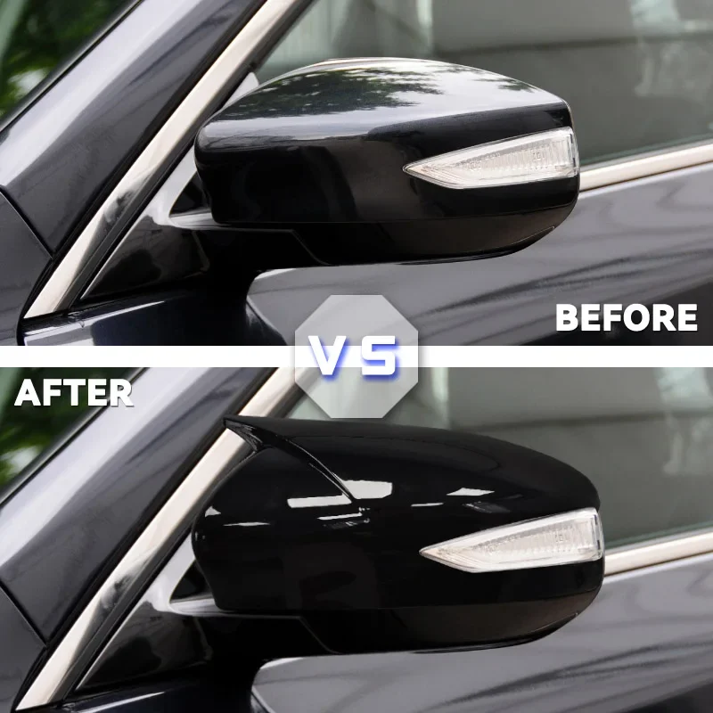 Side Wing Rearview Mirror Cover For Nissan Altima 2013-2018 Sentra/Sylphy Maxima Glossy Black Cap Sticker Trim Mirror Shell