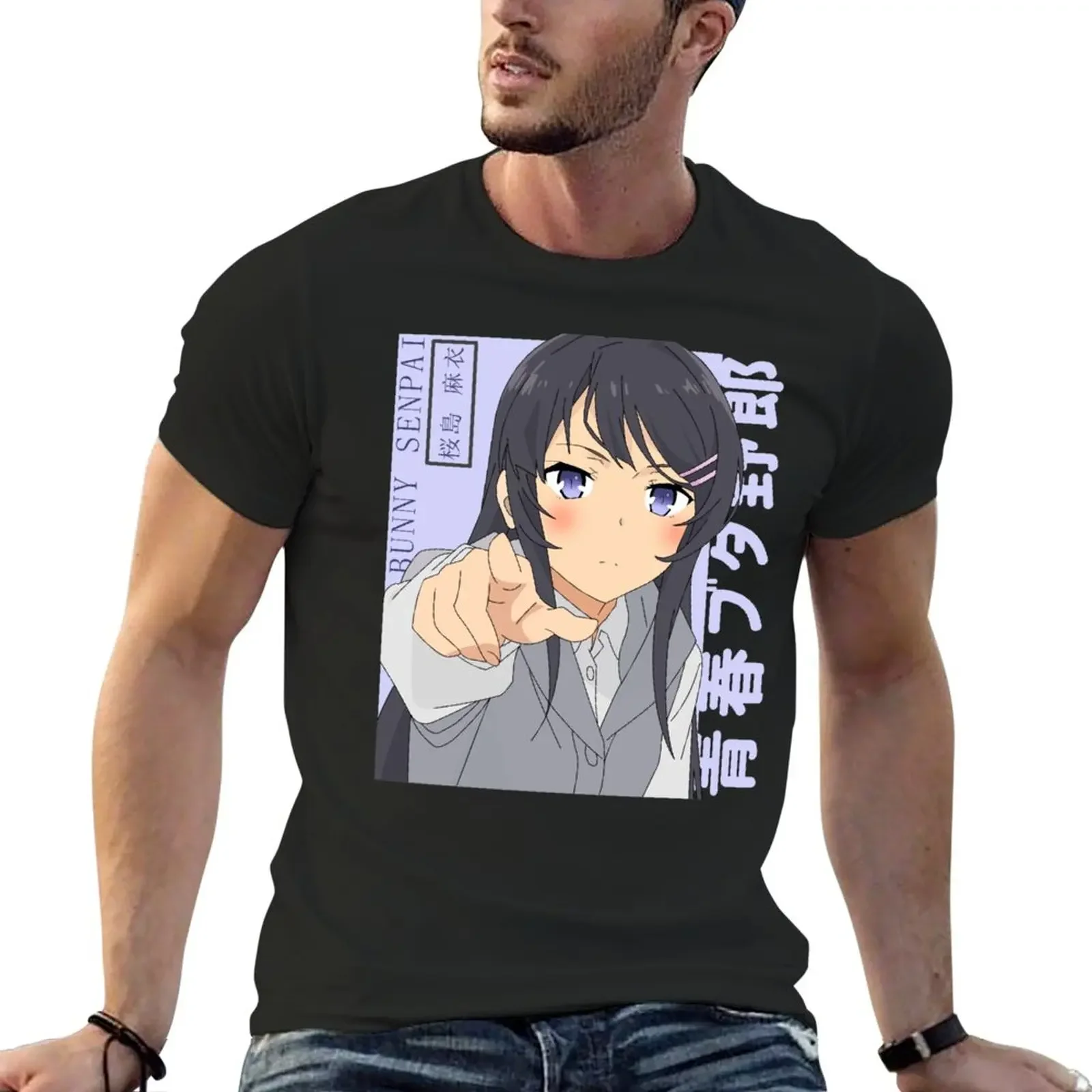 

Mai Sakurajima - Bunny Girl Senpai T-Shirt graphics Short sleeve tee funny t shirts for men