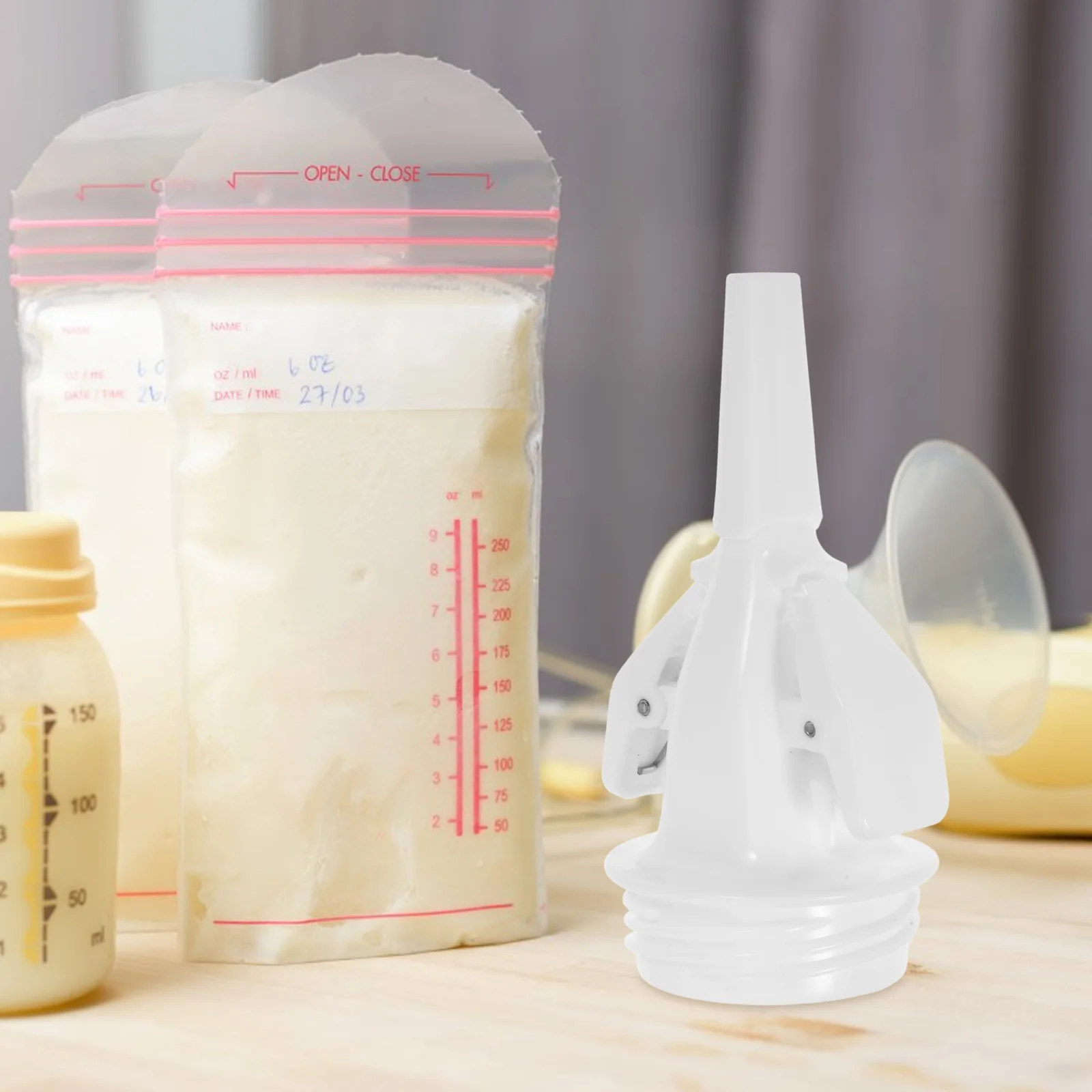 حقيبة تخزين حليب الثدي محول كليب استبدال المدمجة المحمولة مضخات الثدي نقل كليب موصل لأكياس الحليب #2