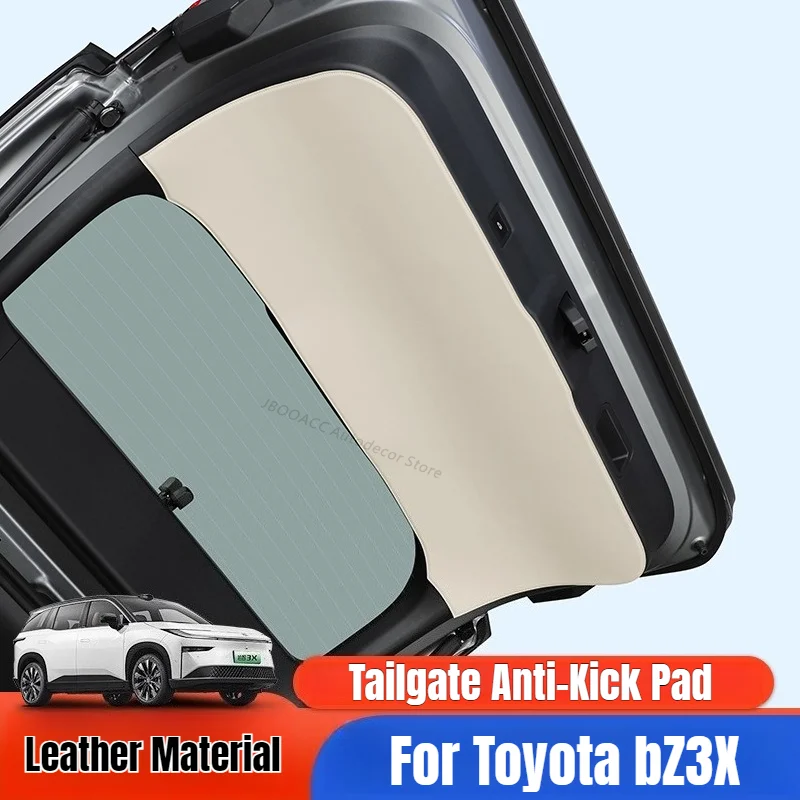 トヨタ-bz3x用、リアゲート用キック防止パッド、トランクドア保護マット、傷防止カバー、車内装飾用アクセサリー