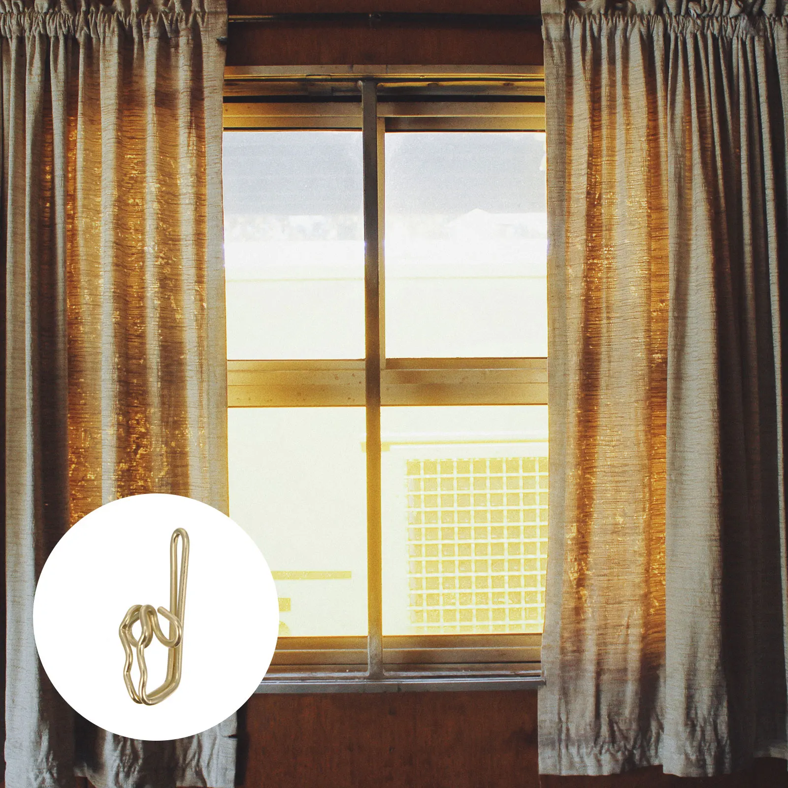 

200Pcs Metal Curtain Hooks S-Shaped Shower Curtain Hook for Home Office Hotel Easy Install Hanging Accessory S-Shaped Hooks