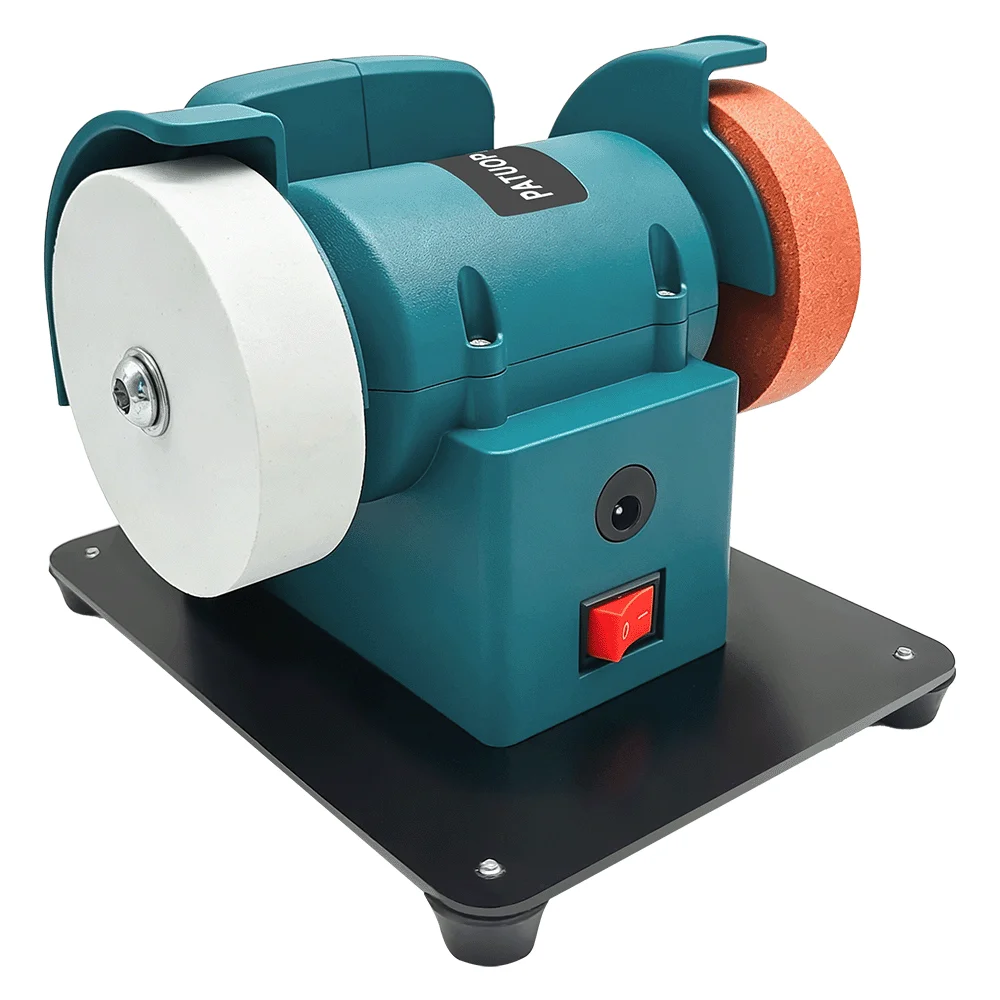 

PATUOPRO Mini Dual-Wheel Electric Bench Grinder Compact Cordless DIY Electric Sharpener Polishing Tool For Makita 18V Battery