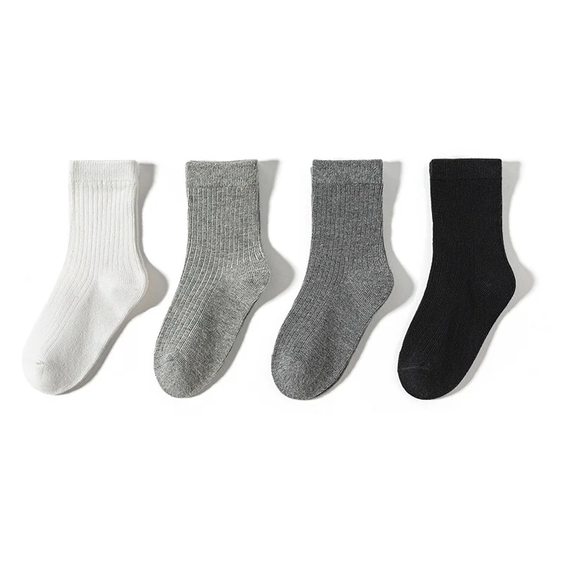 4/8 Paar Kindersocken für Mädchen und Jungen 2026 Neue Kinder Regenbogen Baumwolle Gestrickte Knöchelsocken Mode Schüler Schule – Detail 8