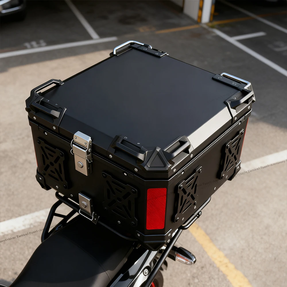 28L-100L Motorcycle Molle Panel For Trunk Storage Aluminum alloy Waterproof Tactical Universal Side Box Organizer Modular 4