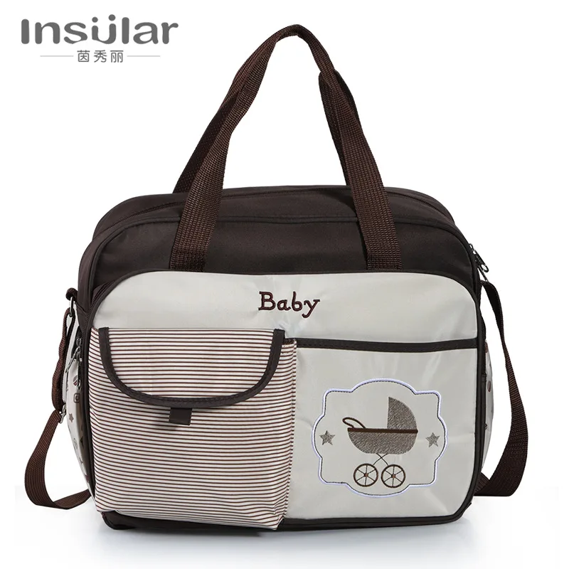 Large Capacity Multifunctional Fashion Shoulder Crossbody Waterproof Mommy Bag Mother and Baby Outing Bag Mom Bag