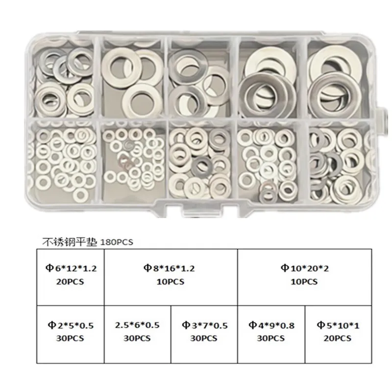 Flat Nylon Spring Washers 2-10mm Waterproof Anti-Rust for Multi-Scene Use - Flat/Spring/Nylon/Waterproof & Anti-Rust Hardware