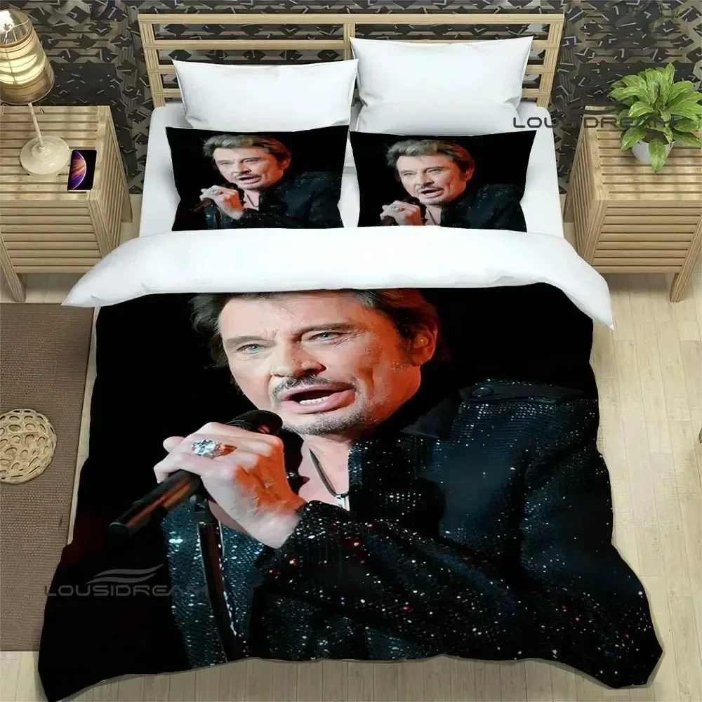 rock star Johnny Hallyday Bedding Set Bedroom Soft Modern Bedspreads Comefortable Kids Duvet Cover Quilt Cover And Pillowcase