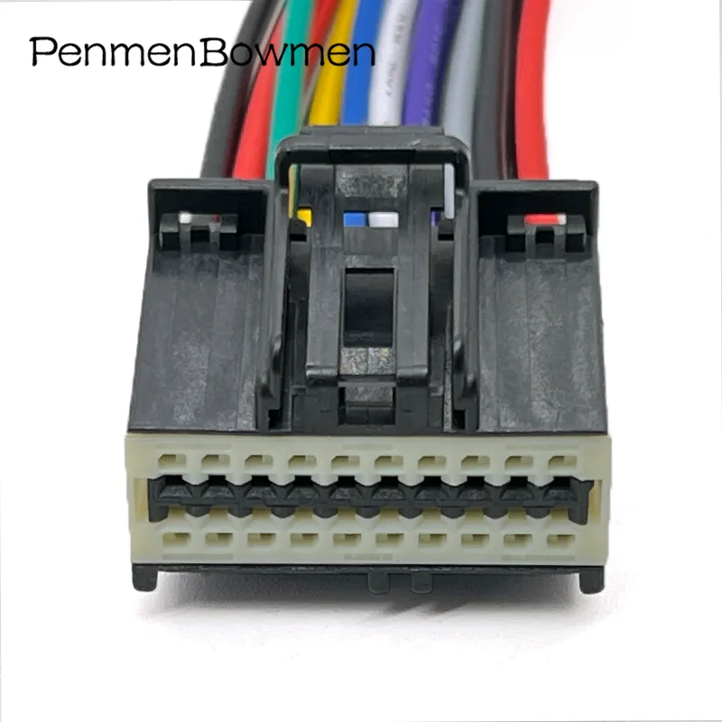 20 Pin 2.54mm Auto Camera Module Plug Wiring Harness Car Female Electrical Cable Connectors With Cable 34729-0200