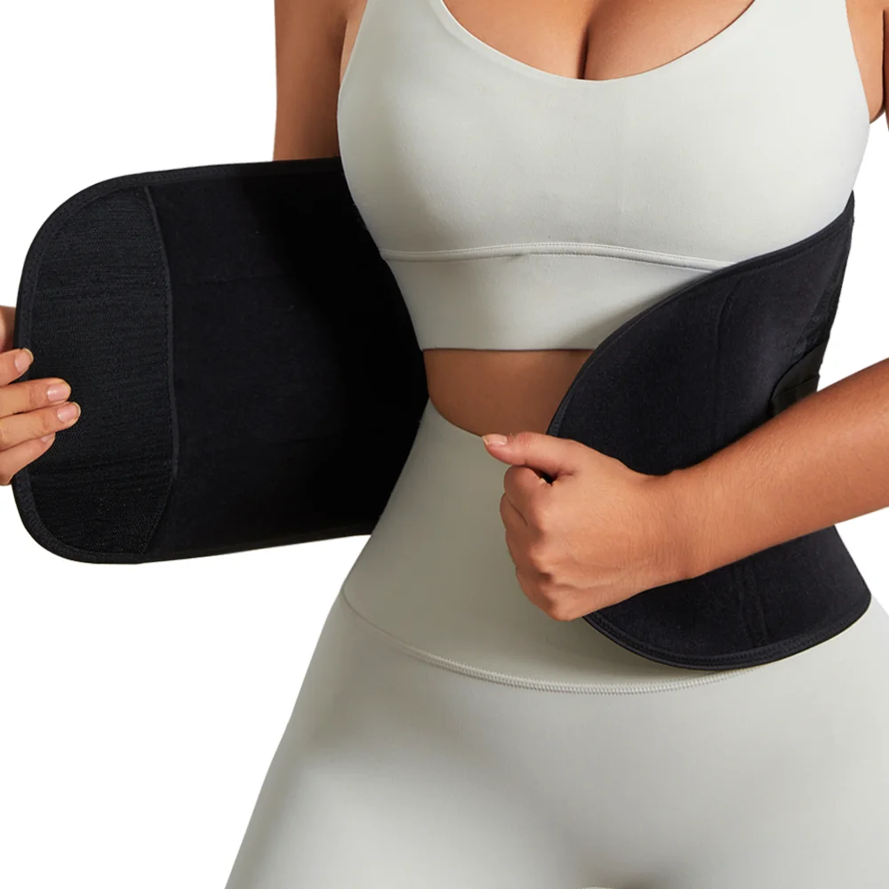 Adjustable Waist Belt Protector Fat Burning Sauna Suit Shapewear Waist Support Belt Brace Tummy Belly Trimmer Gym Sweat Suit view 5