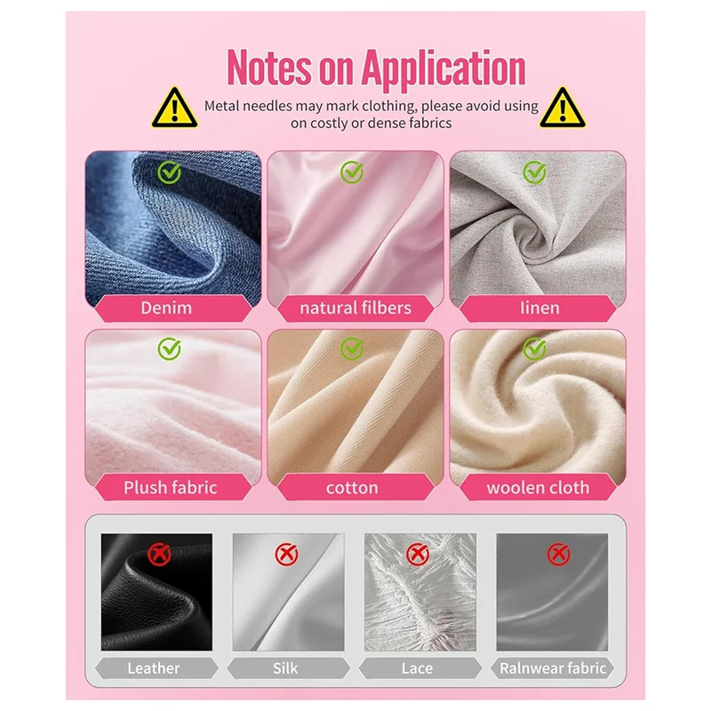 AED2-Stitch-Gun مع صندوق تخزين، مسدس وضع العلامات للخياطة السريعة، تثبيت الملابس المؤقتة مع 1200 قطعة من مثبتات البارب