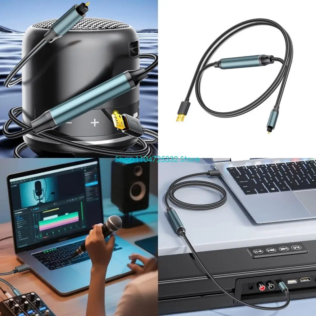 P5EA 24BIT USB الألياف الرقمية الكابل التناظرية بصوت التناظرية SPDIF محول الصوت الرقمي