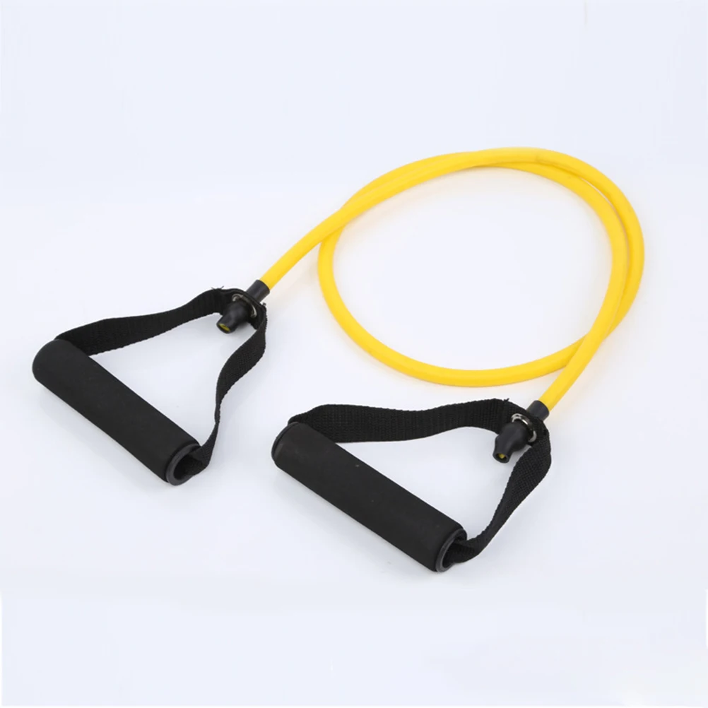 

Elastic Rope for Exercise Outdoor Tension Resistance Bands Arm Workout Equipment Yellow Handles
