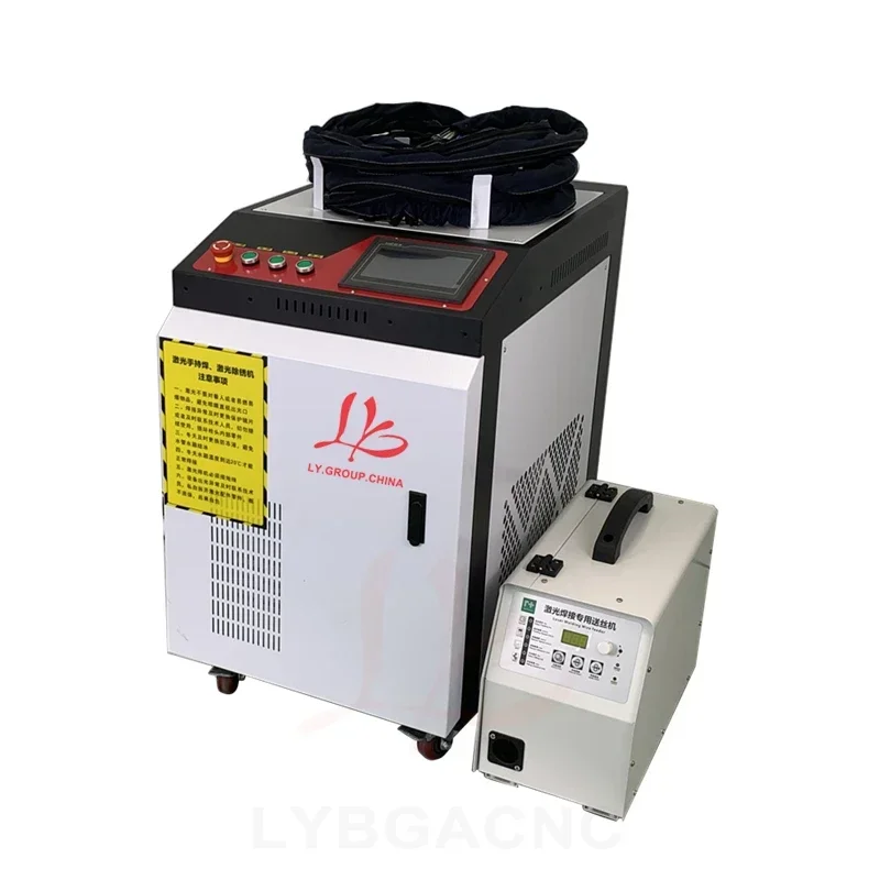 Machine à souder au laser pour l'élimination de la rouille, livres de découpe, soudeuse par points pour batterie en acier métallique, 5 en 1, BWT, Raycus, 3KW, 2KW, 1KW