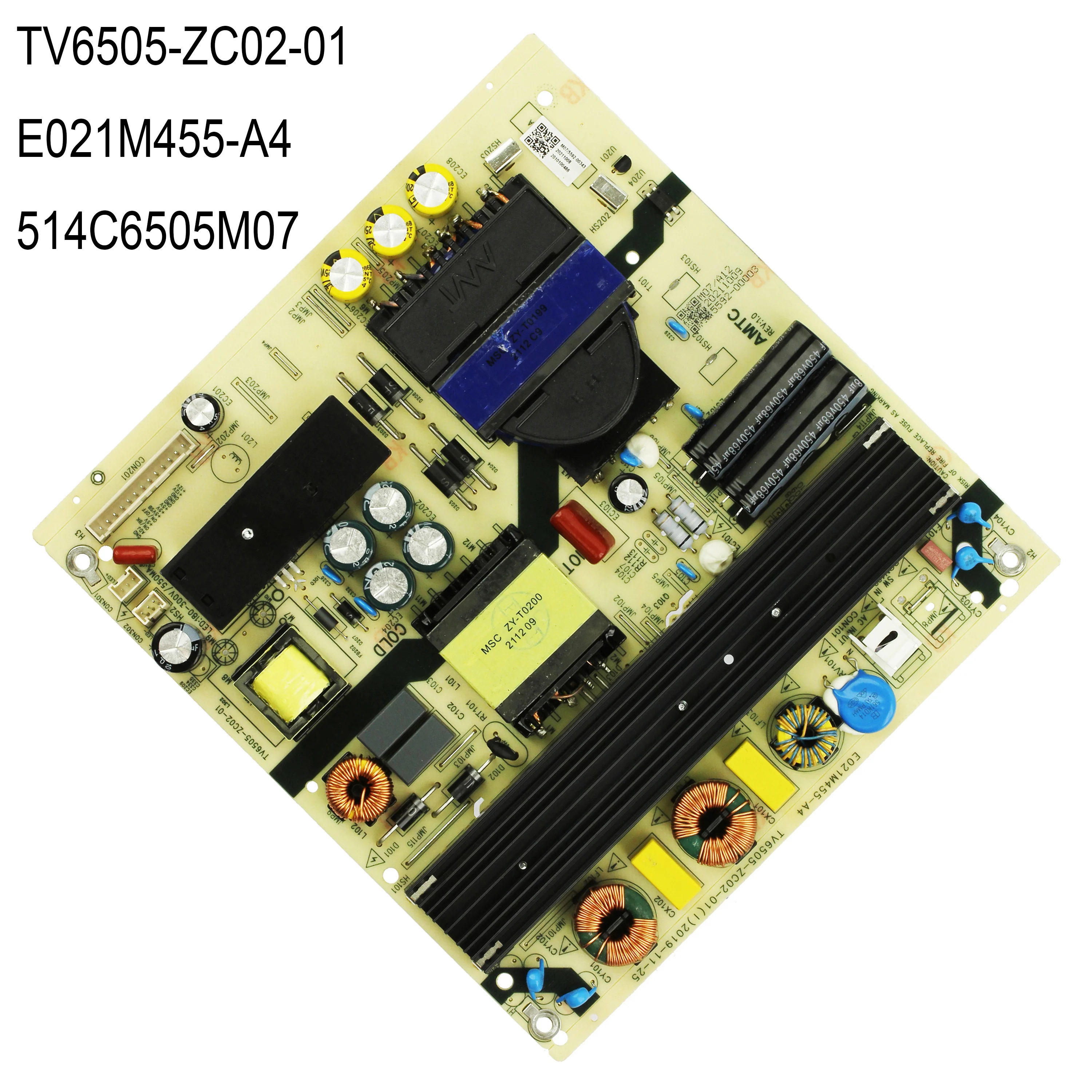 บอร์ดจ่ายไฟ514C6505M07 E021M455-A4 TV6505-ZC02-01สำหรับชิ้นส่วนทีวี58MAW804 LT-58MAW804 100012587 LT58MAW804