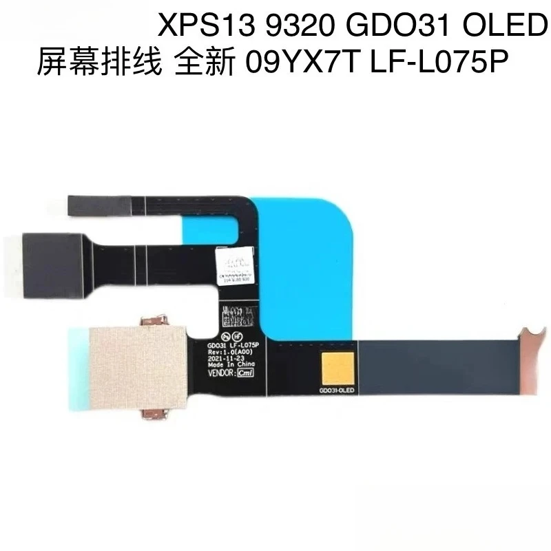 ..for Dell XPS13 9320 GDO31 OLED screen cable, screen cable 09YX7T LF-L075P..