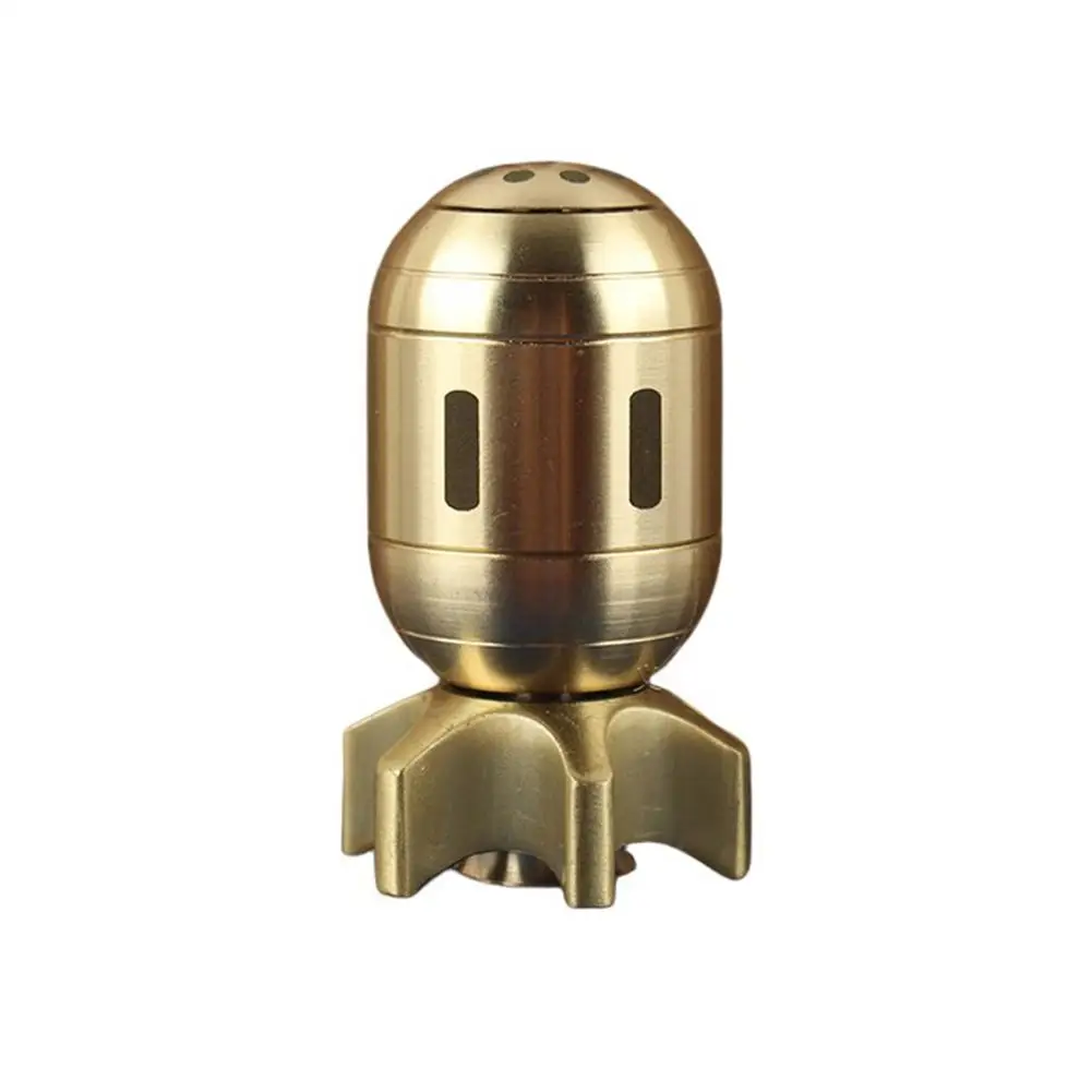 Creative Small Bomb Fingertip Gyro Brass EDC Spinner Fun Fashion Adult ADHD Toy Decoration Autism Decompression Gift Office U3V1