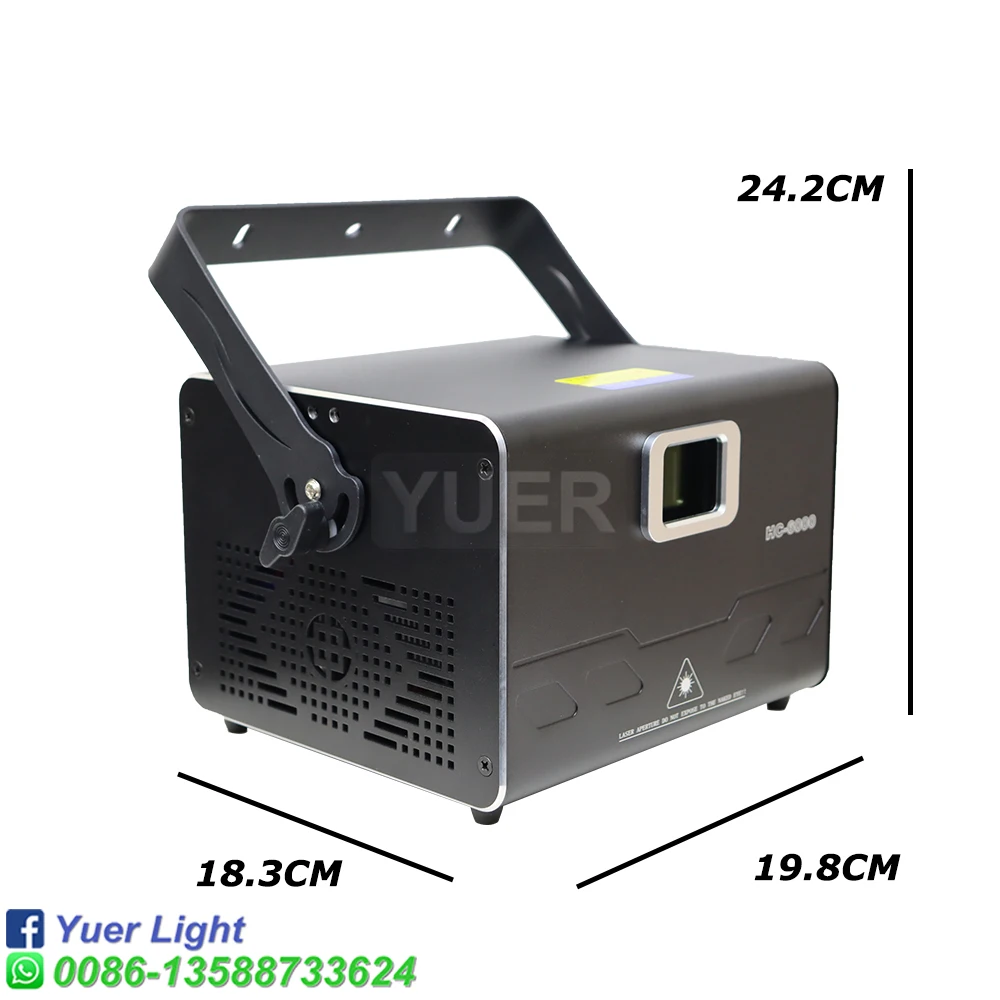 NEW Mold ILDA 6W RGB Laser Light Animation Beam Scanner Stage Laser Projector DJ Disco Bar Club Party Dance Wedding Effect Show