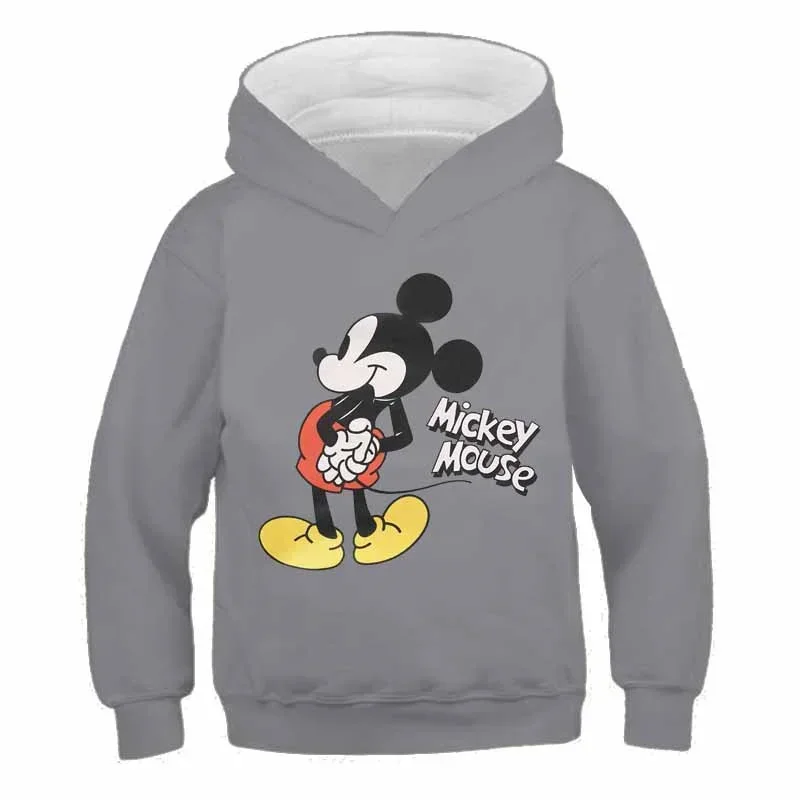 Streetwear Trend New TopsKids Long Sleeve Sweatshirts Casual Hooded Coat Donald Duck Mickey Mouse Printed Boys And Girls Autumn