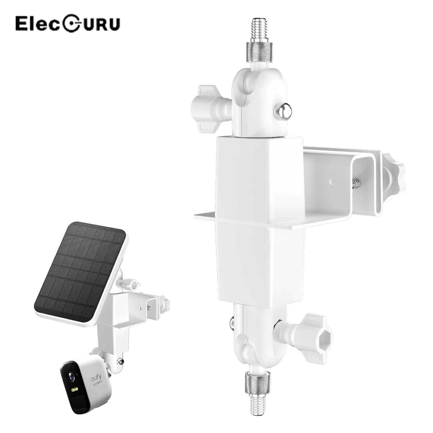 

2-in-1 Outdoor Gutter Mount for Eufy Solar Panel & Eufycam 2/2C/E/2 Pro/2C Pro,Double Mount 180 Degree Swivel Mounting Brackets