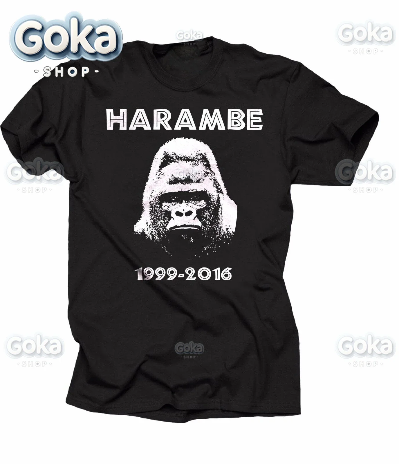 Harambe Gorilla Graphic T Shirts Mens Clothing New in Tops & Tees Cotton Women Printed T-shirt Y2K Clothes Cute Funny Tshirt