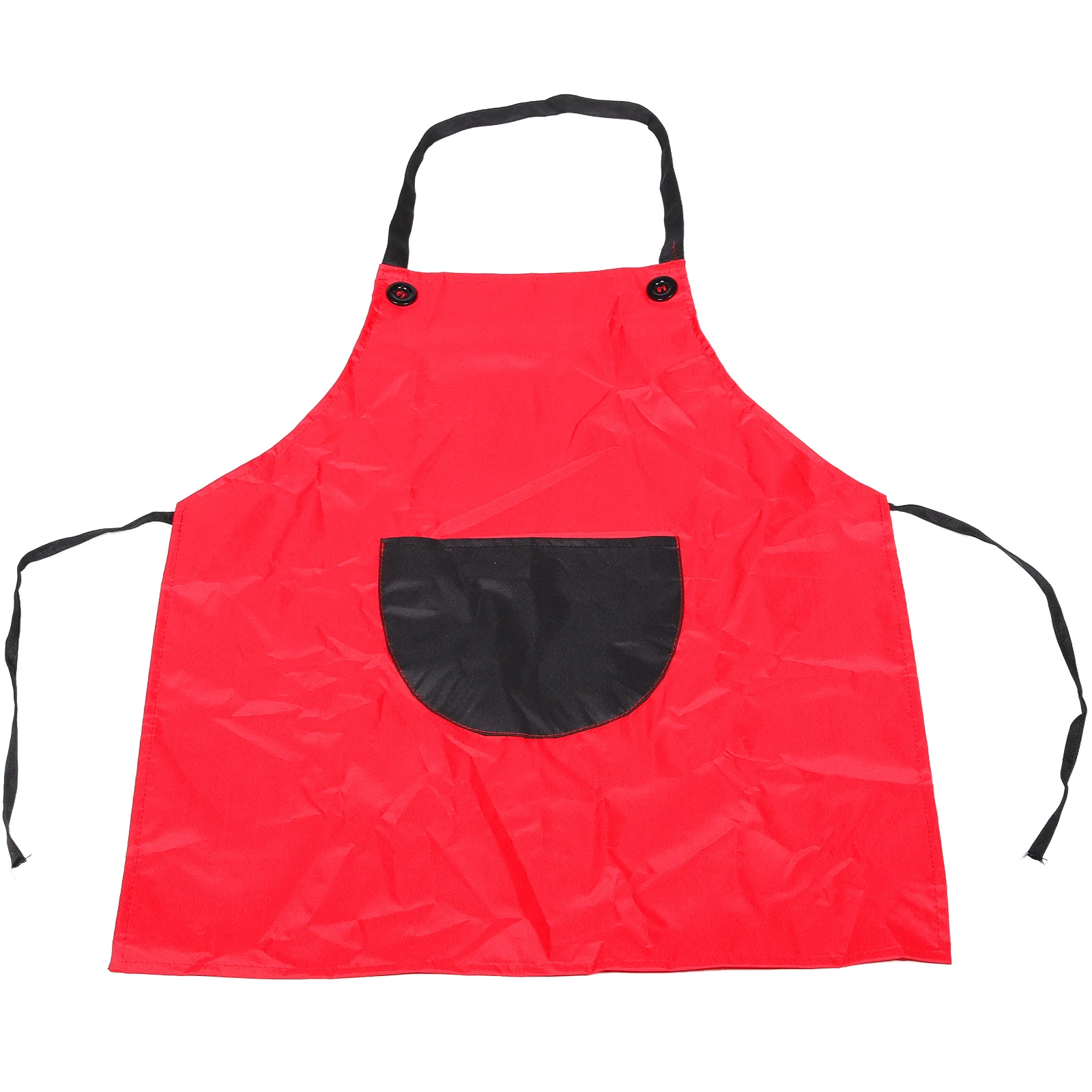 

1Pcs Children's Art Painting Apron Premium Waterproof Smock for Kids 8-12Y Red with Storage Pocket Easy Clean Toddler Craft