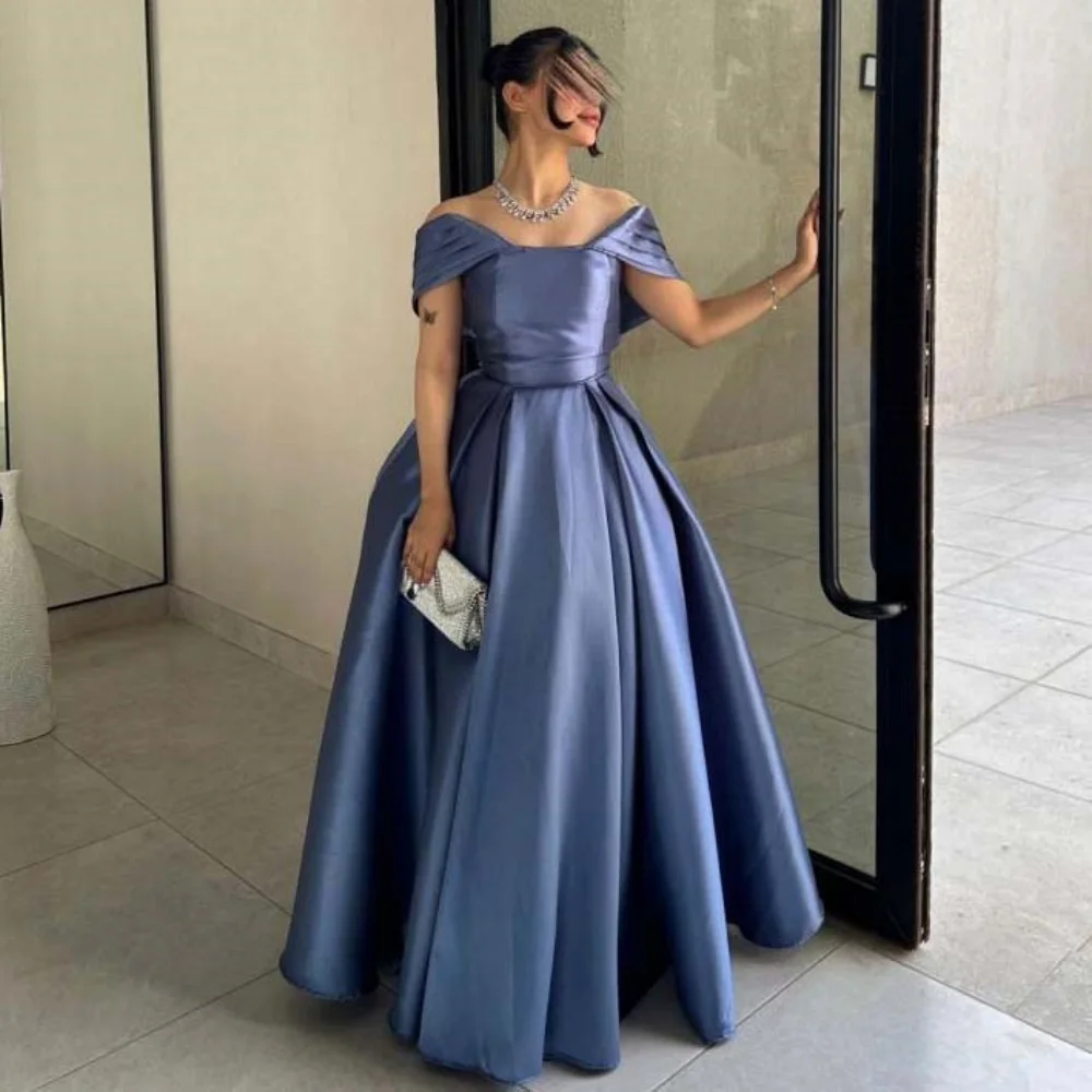 

Customized Elegant Party Gowns Off Shoulder Strapless Evening Ball Gowns Simple New Prom Dresses Vestidos De Novia