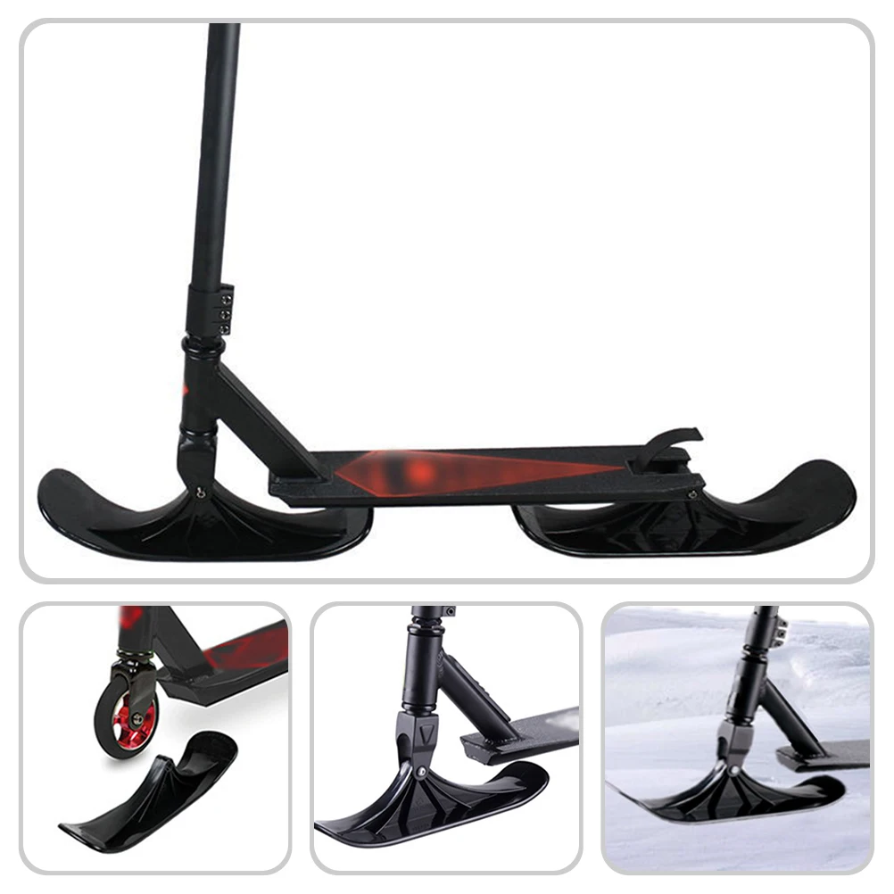 

1Pair Snowboard for Scooter Durable Pe Lightweight Easy to Store Skiing Equipment Winter Sports Tool Snow Sled