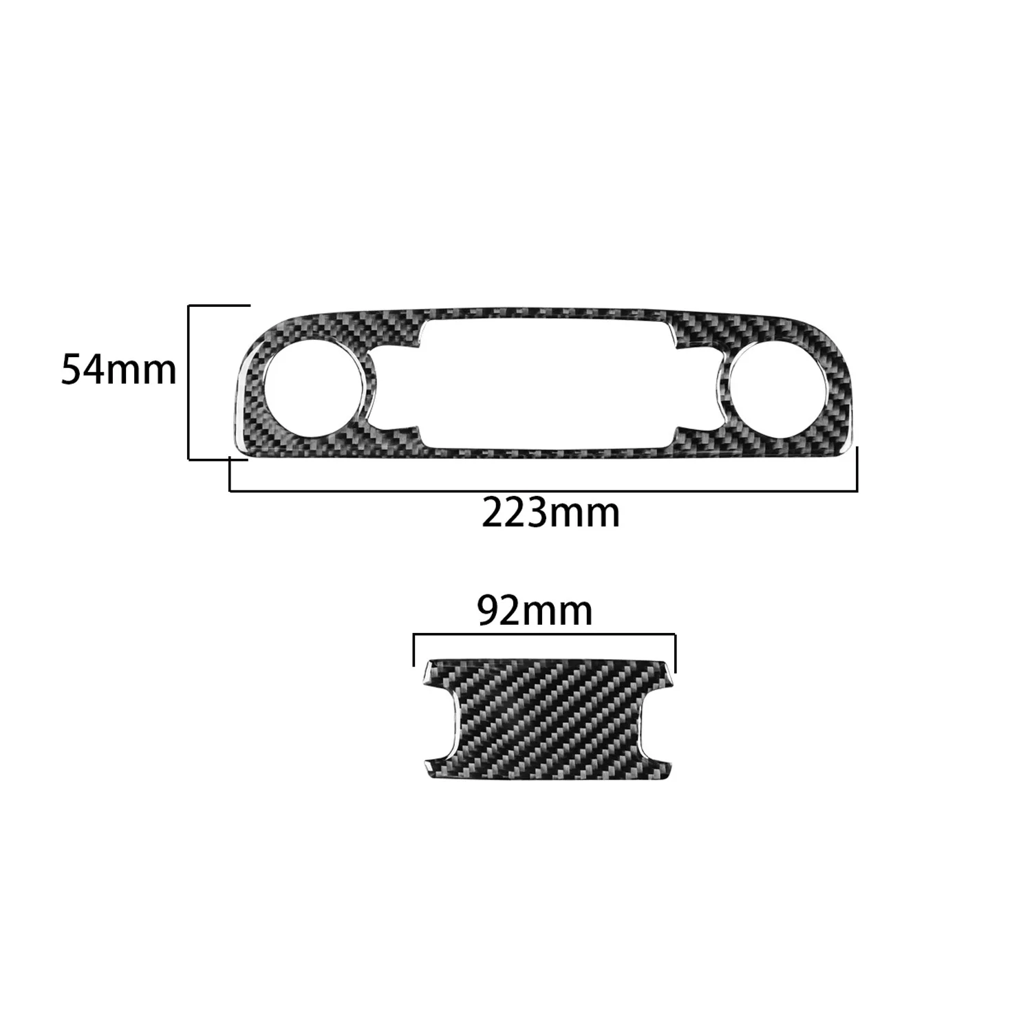 Reading Light Trim Sticker Carbon Fiber Stickers Overhead Console Cover For Audi A6 S6 C6 2005-2011 Interior Car Accessories