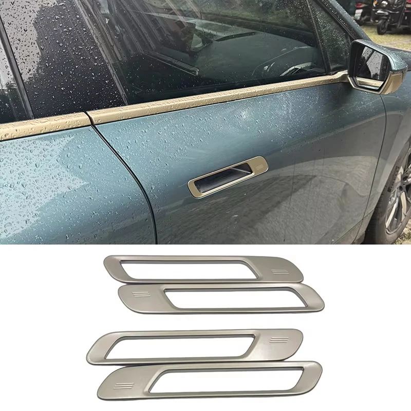 For BMW for 7 Series I7 Car Door Handle Cover Vehicle Upgrade Robust ABS Plastic Sleek Design Long-lasting Performance