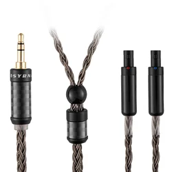 SYRNARN 16 Core Headphone Balanced 4Pin XLR 2.5mm 4.4mm 6.35 Upgrade cable 2m 3m HD820s HD820 HD8XX for Sennheiser HD800s HD800