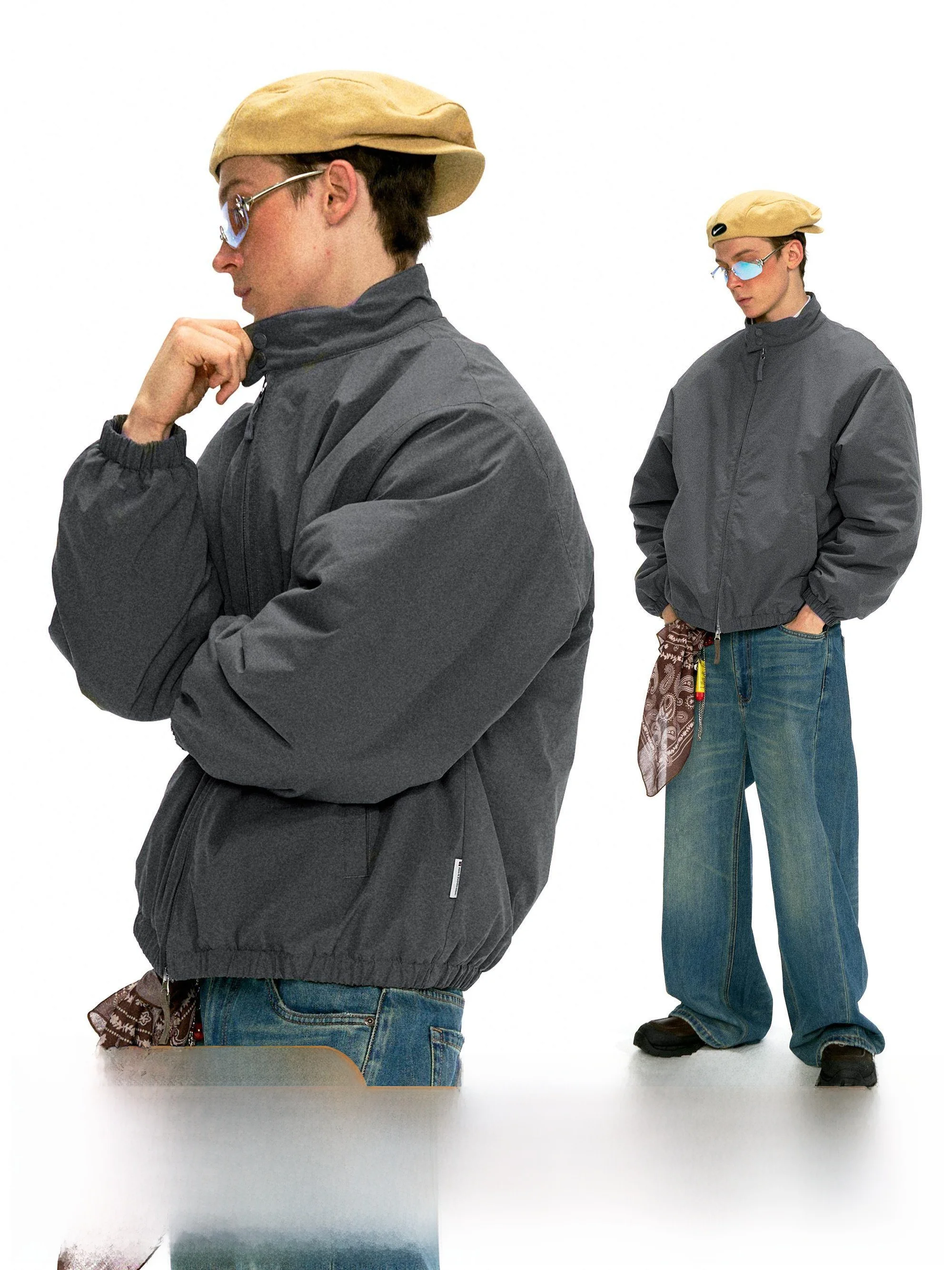 

Мужская хлопковая куртка Nome для активного отдыха, теплая, с воротником-стойкой, винтажная, в стиле Харрингтон, с длинными рукавами, на молнии, стандартный крой