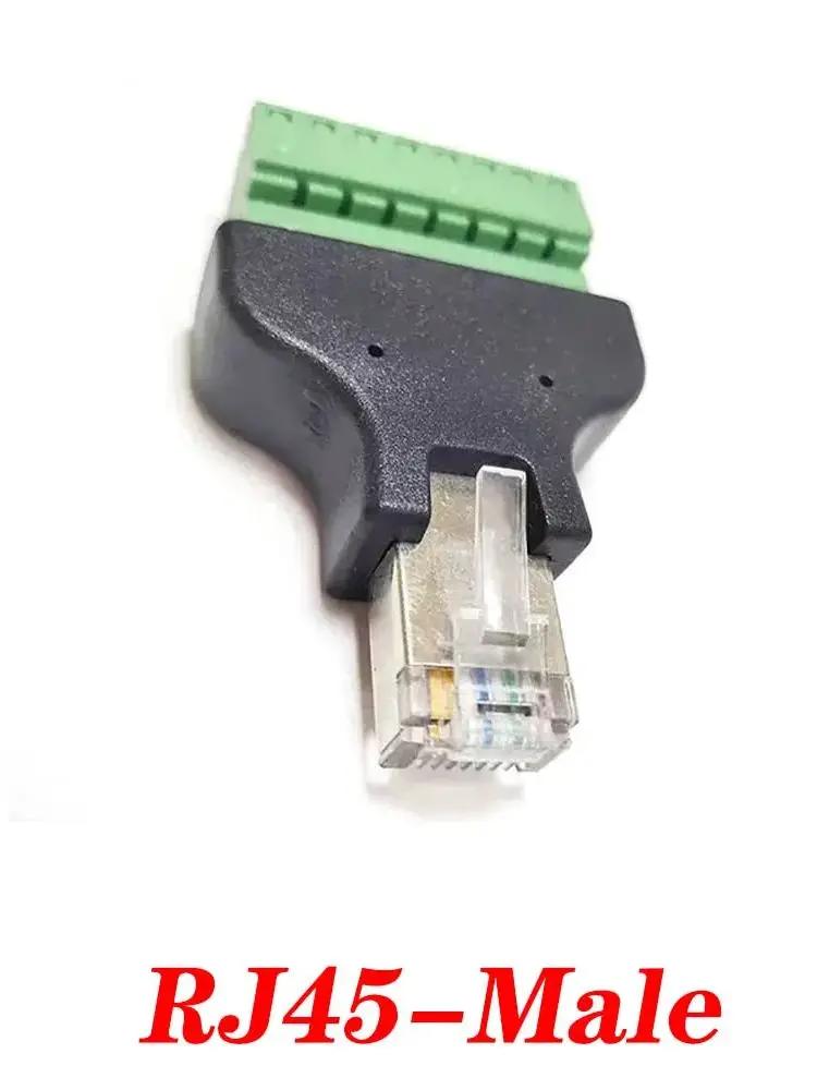 Adaptateur de Terminal RJ45 à vis de haute qualité, connecteur RJ45 mâle femelle à 8 broches, séparateur RJ45 pour CCTV DVR, accessoires de vidéosurveillance