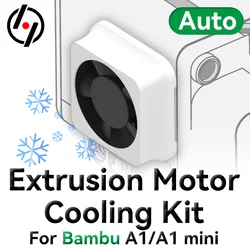 For Bambu lab A1/A1mini Extrusion Motor Cooling Kit Auto Start-stop High-efficiency & Silent Fan