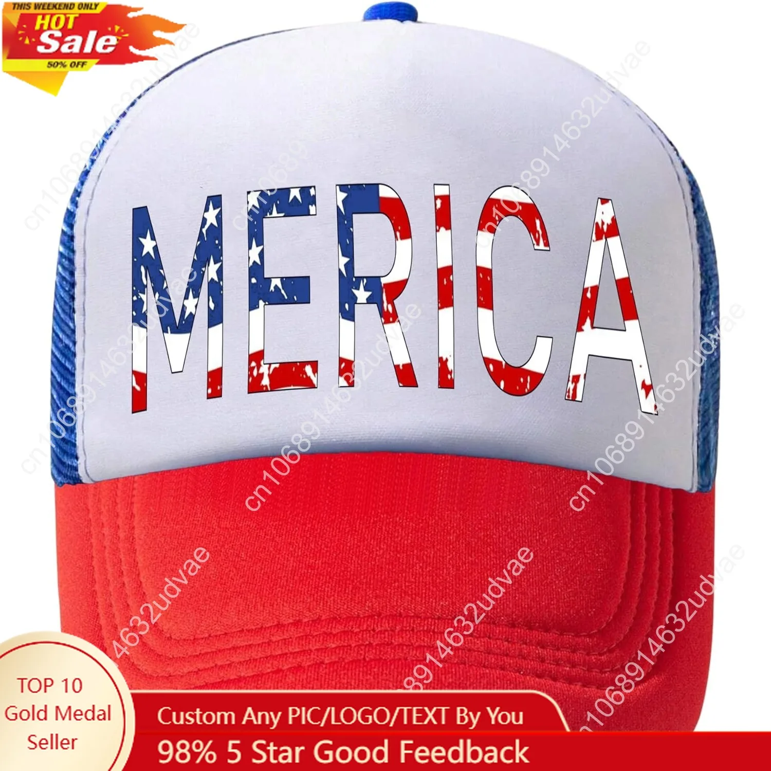 

American Flag Hat USA Hat 4th of July Trucker Hats for Women Men Patriotic US Baseball Cap