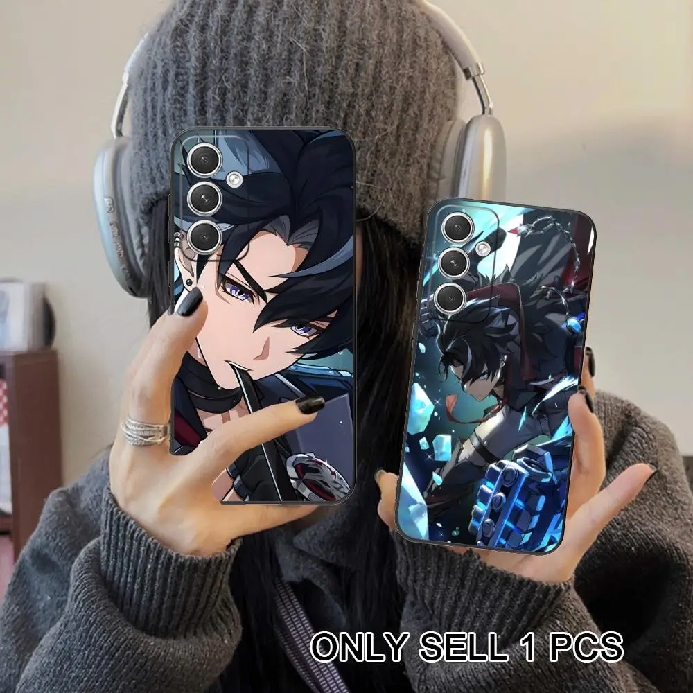 Game GI Wriothesley Matte Mobile Phone Case for Samsung Galaxy S26 S25 S24 S23 S22 S21 S20 Note20 Plus FE Ultra Colorful Cover