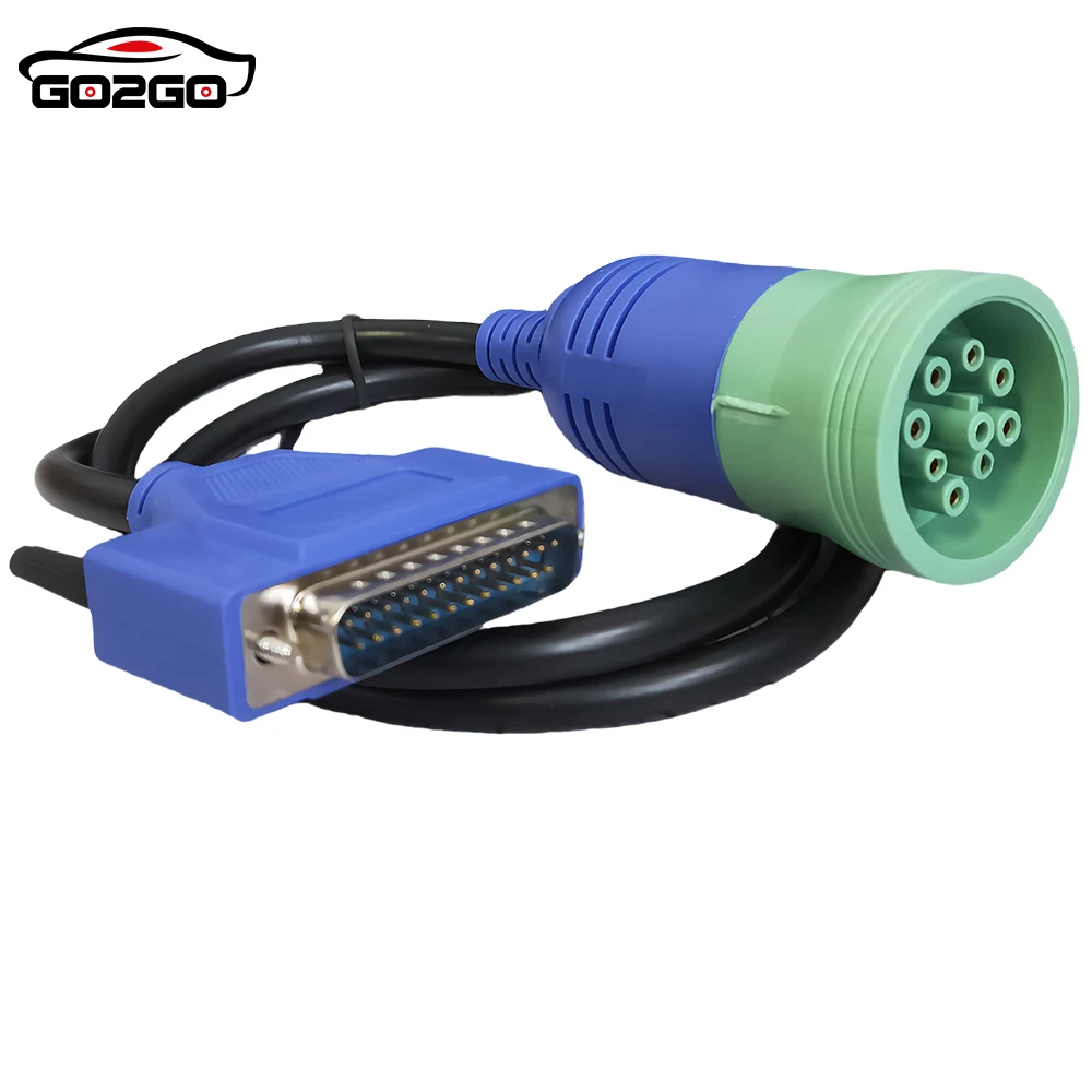 9 Pin + OBD Cable for New Holland CNH DPA5 Electronic Service Tools Agriculture Diagnostic Scanner tool