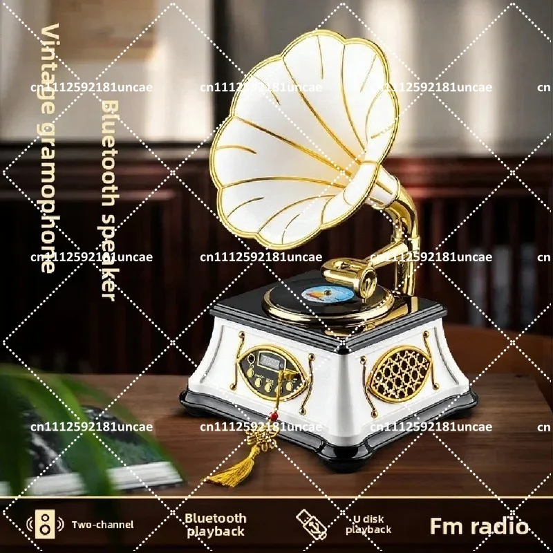 Vintage Gramophone European Retro Record Player Decoration Vinyl Bluetooth Stereo Sound Box