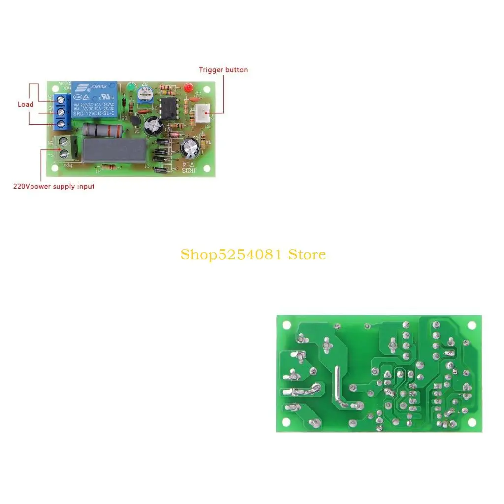 AXYC AC 220V Trigger Delay Switch Turn On Off Board Timer Module PLC Adjustable