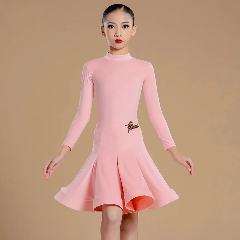 ชุดเต้นรำบอลรูมสำหรับเด็กผู้หญิง ปี 2025 ชุดแข่งขันเต้นละตินสำหรับเด็ก ชุดแสดงเต้นรำ รุ่น SL12712