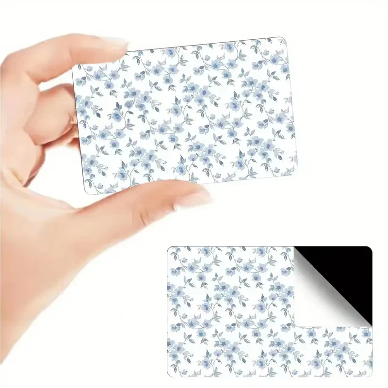 New Sakura Ink Painting Art Protection Skin Stickers Creative Credit Debit Cards Vinyl Adhesive Small Core Waterproof Decoration