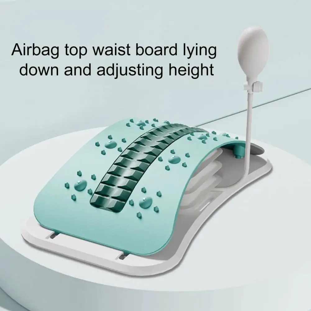 Inflatable Back Stretcher Waist Trainer Adjustable Spine Decompressor Lumbar Back Cracker Board Stretching Device Massager