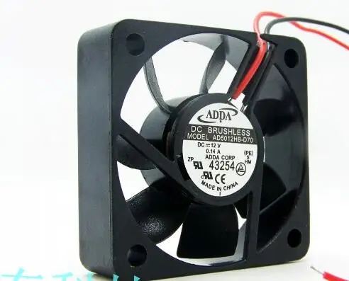 새로운 오리지널 AD5012HB-D70 12V 0.14A 5015 50x50x15mm 냉각 팬 라디에이터