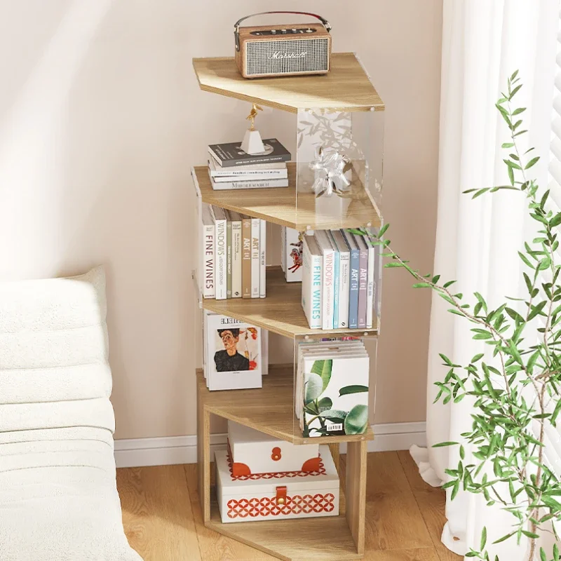 Shelf Display Stand Multi-purpose Library Book Rack Modern Living Room Bookshelf Cabinets Cube Storage Organizer Furniture